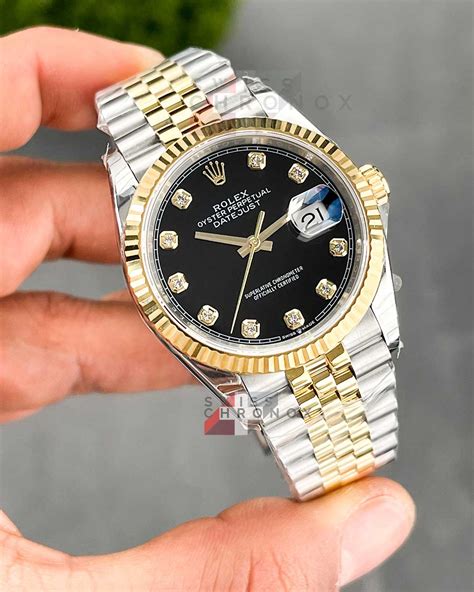 2 tone rolex with a diamond dial|Rolex two tone datejust 36mm.